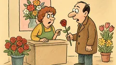 Виц: Влиза мъж в цветарски магазин…