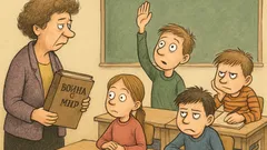 Виц: Деца, прочели „Война и мир“?