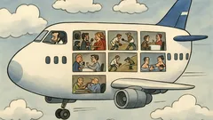 Виц: „Пететажен авиолайнер“ и пилотът…