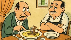 Виц: В супата ми плава нещо!