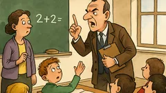 Виц: Инспектор влиза в час по математика