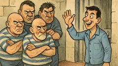 Виц: Влязъл нов затворник в килия